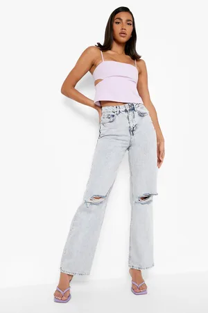 Boohoo Strappy Cut Out Crop Top