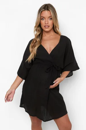 Boohoo Maternity Wrap Beach Mini Dress