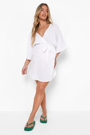 Boohoo Maternity Wrap Beach Mini Dress