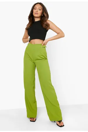 Boohoo Strap Detail Tapered Trousers
