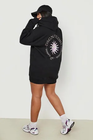 Boohoo Plus Dsgn Studio Back Print Hoodie