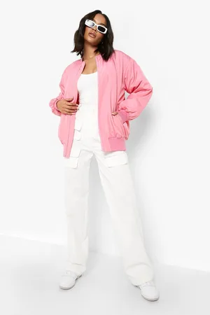 Boohoo Oversized Bomber Jacket