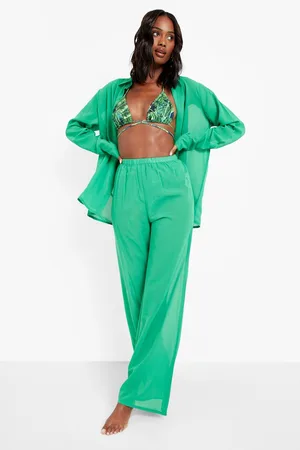 Boohoo Chiffon Beach Trouser