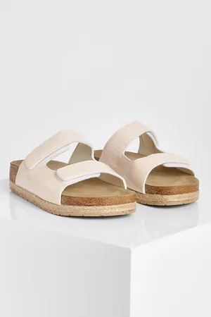 Boohoo Wide Fit Patent Snake Chunky Flatform