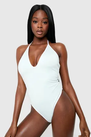 Boohoo Reversible Recycled Plunge Swimsuit