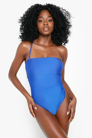 Boohoo Essentials Bandeau Strap Detail Swimsuit