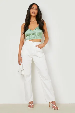 Boohoo Petite Seam Detail Corset Bralet Top