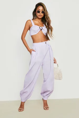 Boohoo Linen Look O Ring Bralette