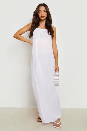 Boohoo Maternity Cheesecloth Strappy Beach Dress