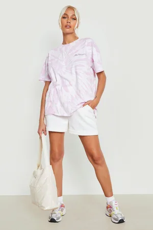 Boohoo Tie Dye Slogan Oversized T-shirt