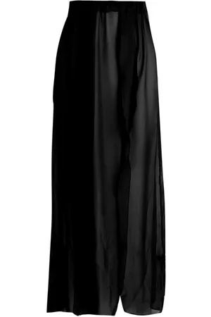 Boohoo Plus Chiffon Split Beach Maxi Skirt