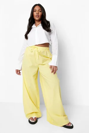 Boohoo Plus Cotton Beach Trousers