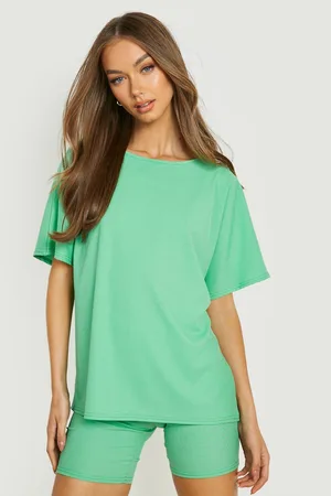 Boohoo Oversized T-shirt & Cycling Shorts Set