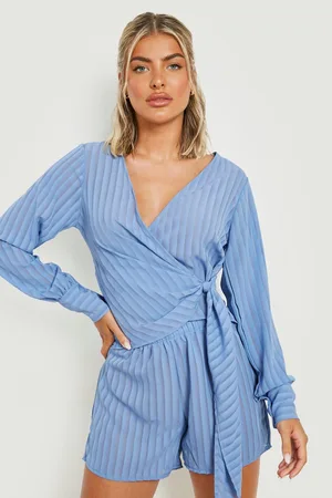 Boohoo Chiffon Stripe Beach Short