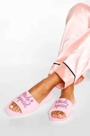 Boohoo Bride Squad Slippers in a Bag