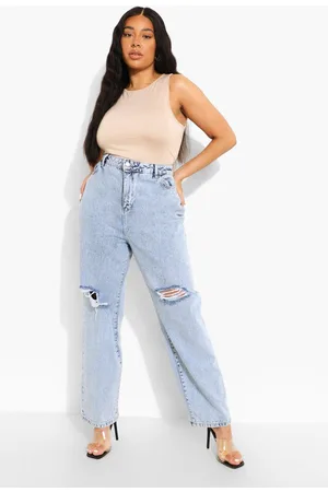 Boohoo Plus Recycled Jersey Racer Neck Bodysuit
