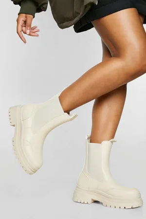 Boohoo Chunky Wave Sole Chelsea Boots