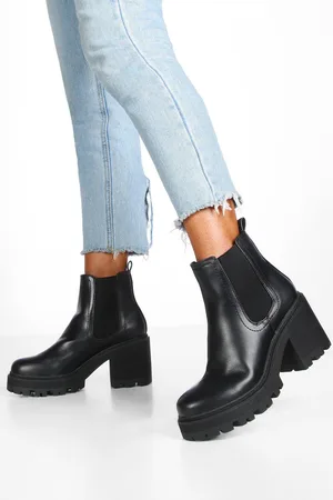 Boohoo Chunky Cleated Chelsea Boots