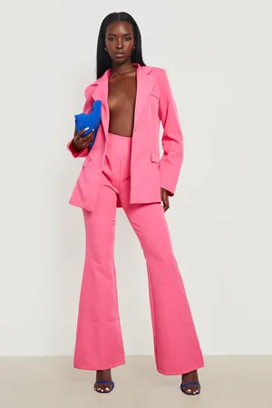 Boohoo Fitted Tailored Flared Trouser