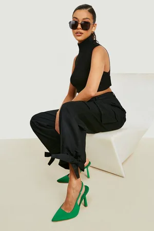 Boohoo Tie Ankle Cargo Trousers