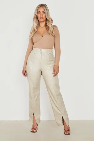 Boohoo Plus Wrap Front Bodysuit