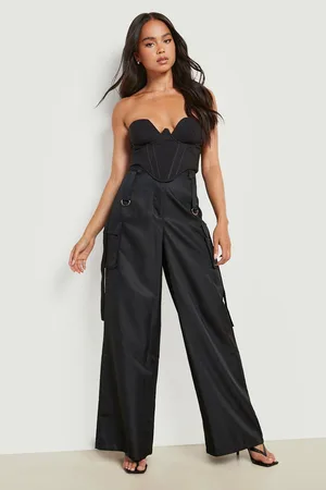 Boohoo Petite Bandeau Structured Corset Top