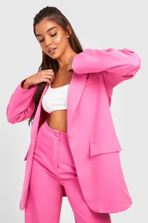 Boohoo Plunge Relaxed Fit Tailored Blazer