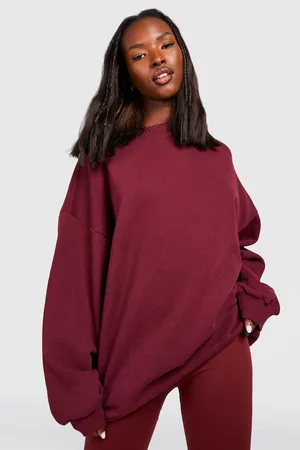 Boohoo Athletic Back Print Oversized Sweater