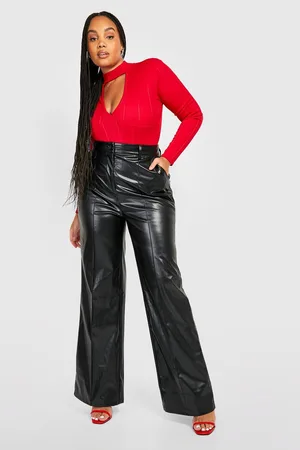 Boohoo Plus Premium Bandage Rib Choker Bodysuit