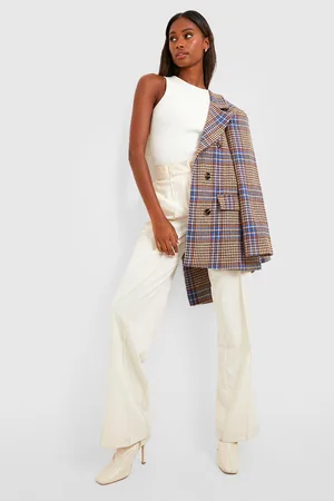 Boohoo Check Oversized Blazer