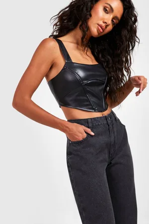 Boohoo Low Waisted Split Hem Straight Leg Jeans