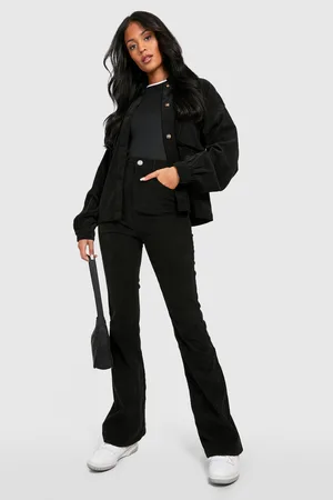 Boohoo Tall Cord High Rise Flares