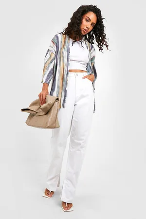 Boohoo Ombre Wave Plisse Kimono