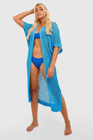 Boohoo Crochet Maxi Beach Kimono
