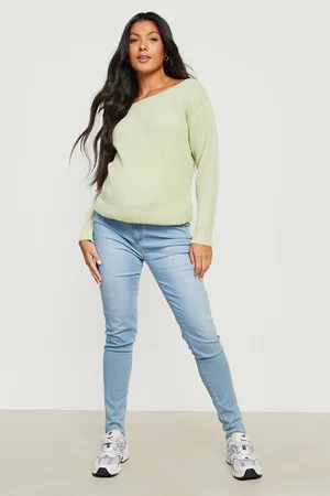 Boohoo Maternity Slash Neck Jumper