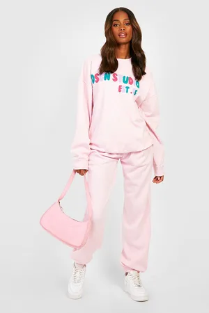 Boohoo Dsgn Studio Bubble Print Sweater Tracksuit