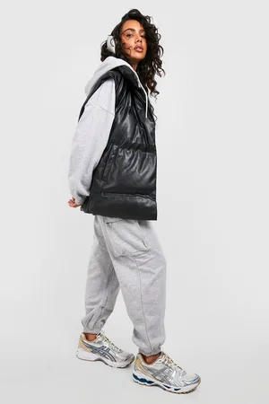 Boohoo Faux Leather Oversized Gilet