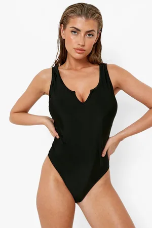 Boohoo Fuller Bust Notch Swimsuit