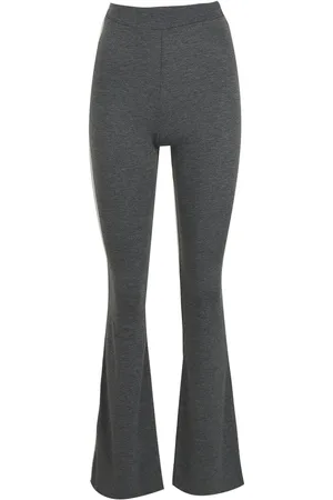 Boohoo Basics High Waisted Jersey Skinny Flared Trousers