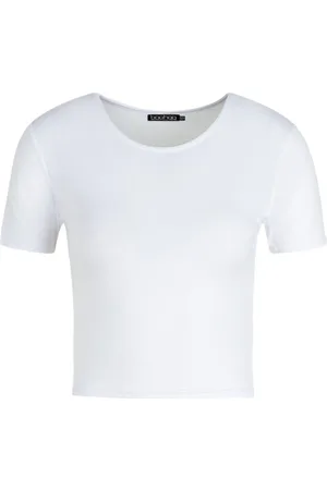 Boohoo Tall Basic Short Sleeve Crop Top