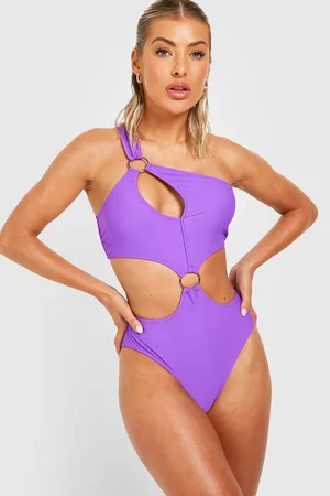 Boohoo O Ring Cut Out Swimsuit