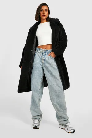 Boohoo Faux Fur Belted Coat