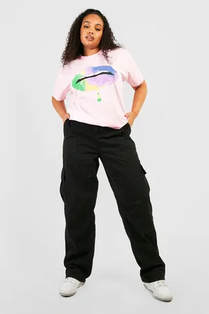 Boohoo Plus Rainbow Lips T-shirt