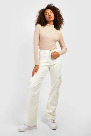 Boohoo Tall Basic Rib Roll Neck Bodysuit