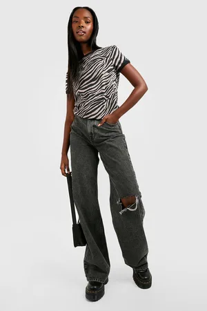 Boohoo Ringer Zebra T-shirt