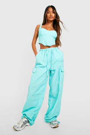 Boohoo Nylon Corset Crop Top