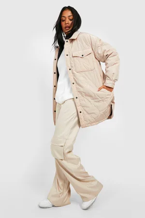 Boohoo Tall Collared Quilted Puffer Jacket