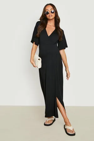 Boohoo Maternity Midaxi Wrap Dress