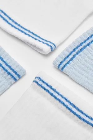 Boohoo Multi Contrast Striped Short Sport Sock
