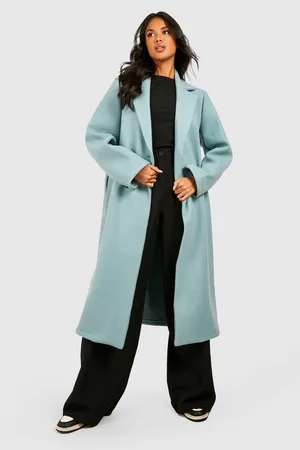Boohoo Double Breasted Longline Coat